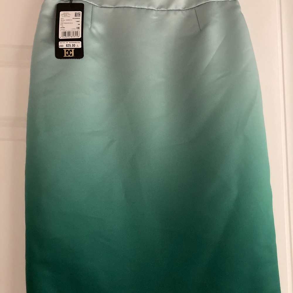 Escada blue pencil skirt - Picture 5 of 5
